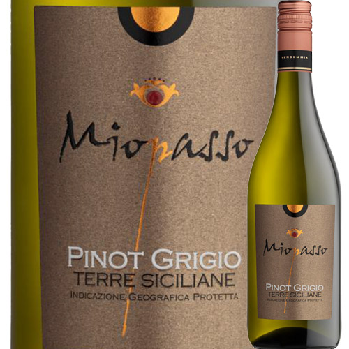 ミオパッソ・ピノ・グリージョ ワイン・ピープル 2021年 イタリア シチリア 白ワイン 辛口 750ml