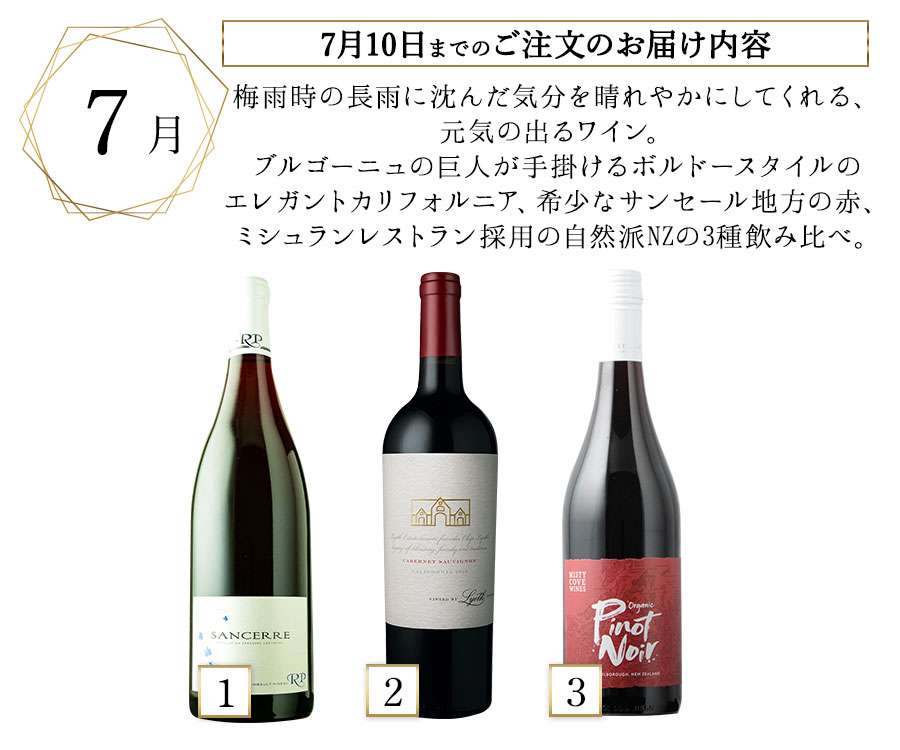 クール便着払　自然派ワイン　3本セット クール便着払い 高級自然派ワイン3本セット