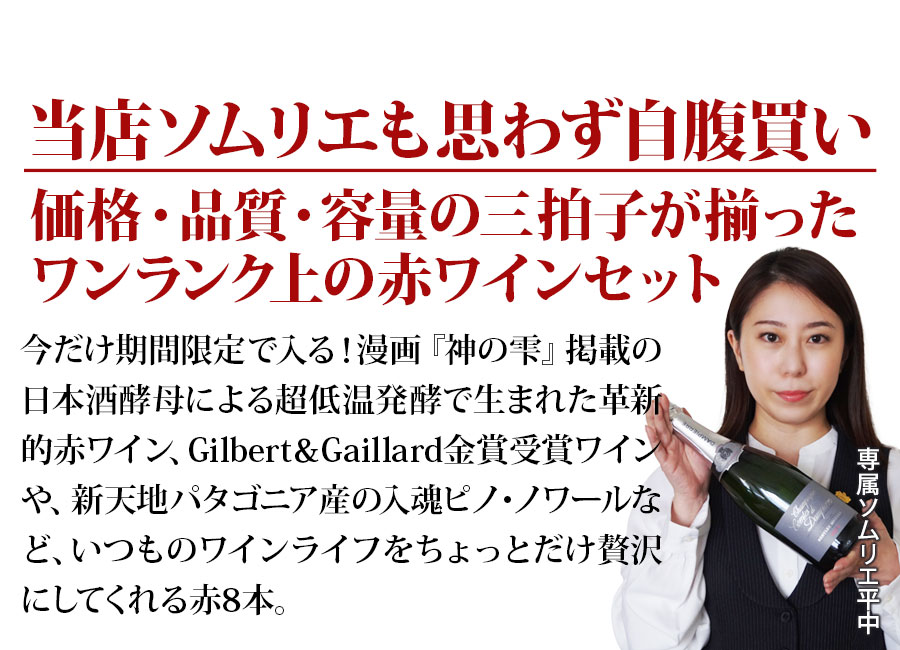 ちょっといいワイン8本セットはこんなセットです