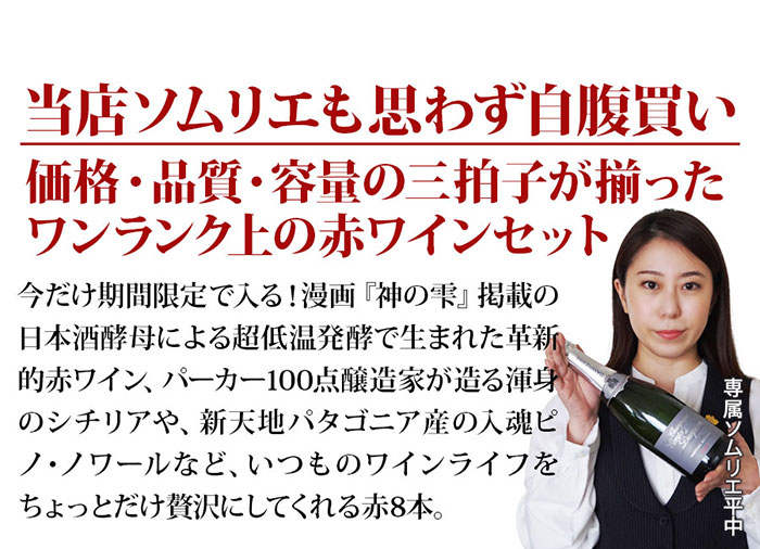 ちょっといいワイン8本セットはこんなセットです