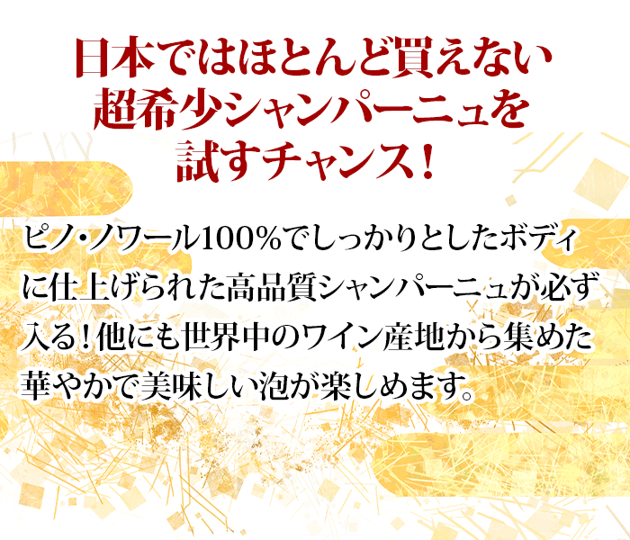 毘沙門天 超希少93点シャンパーニュ入り！スパークリング5本セット