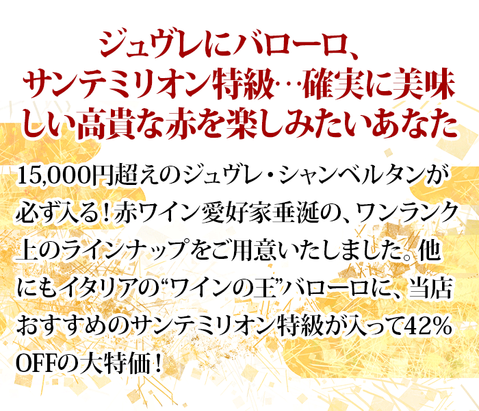 弁財天 ジュヴレ入り！ワンランク上の赤ワイン10本セット