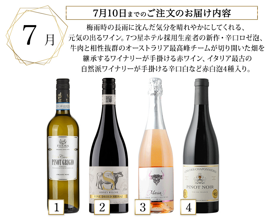 クール便着払い 高級自然派ワイン3本セット