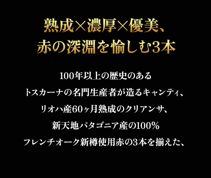 セラーマスター定期便 熟成飲み頃赤3本