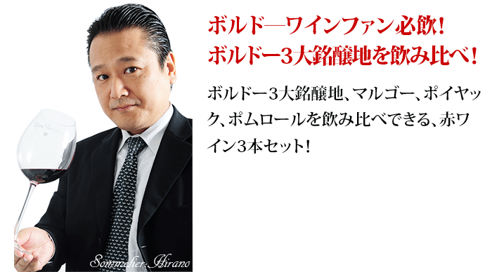 ボルドー銘醸地3本飲み比べセット 送料無料 赤ワインセット | ワイン通販ならワインショップソムリエ