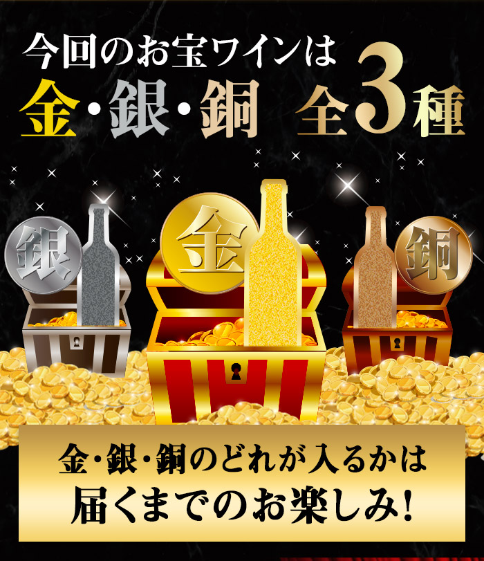 金銀銅チャレンジ・プレミアム白ワインセット
