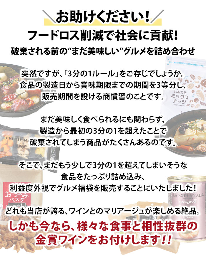 破棄される前の“まだ美味しい”グルメを詰め合わせ