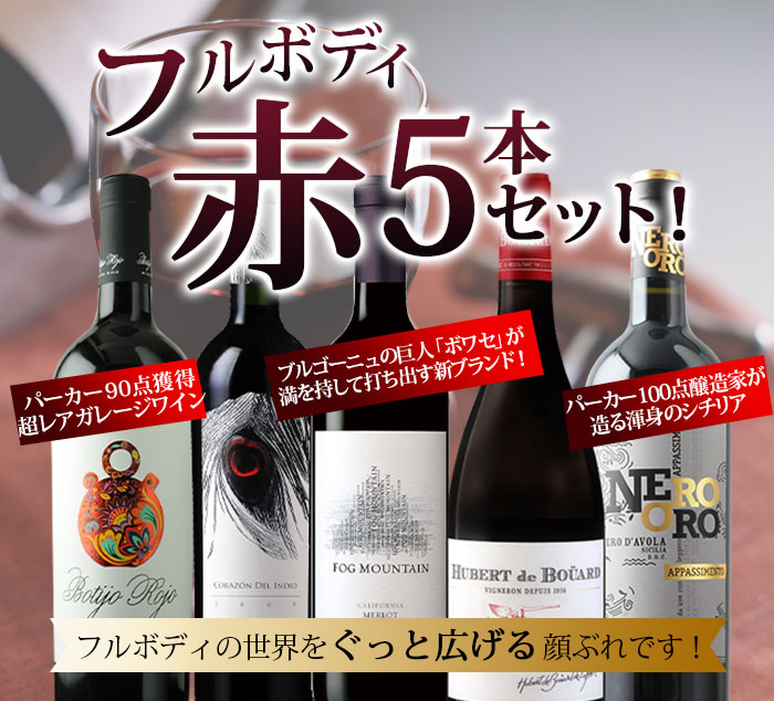 フルボディ赤6本セット