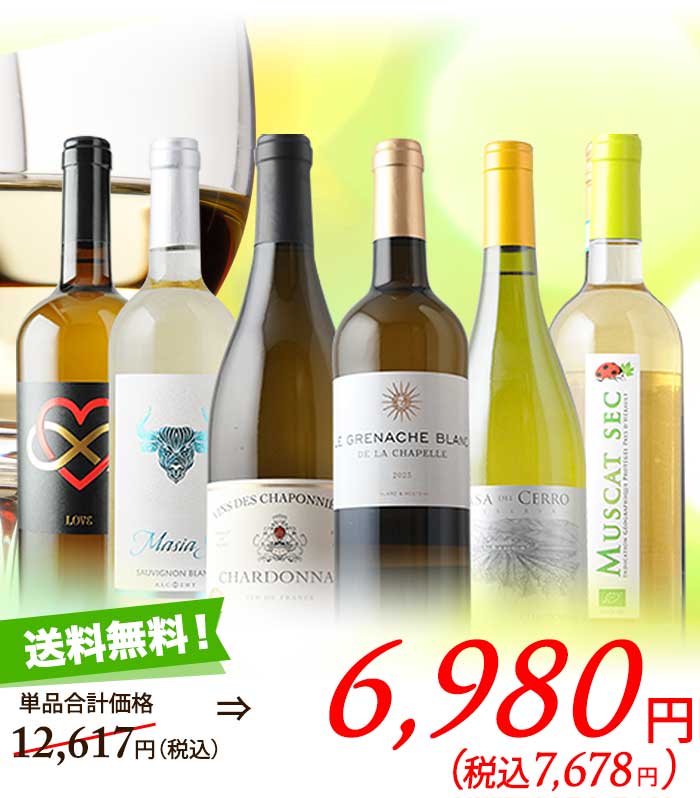 辛口白ワイン6本セット