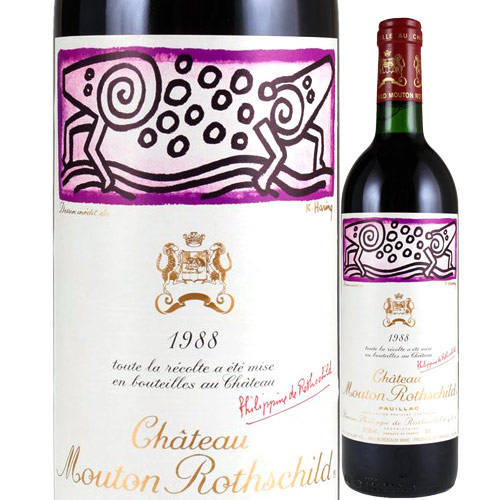 シャトー・ムートン・ロートシルト 1988年 フランス ボルドー 赤ワイン 