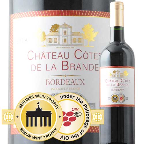シャトー・コート・ド・ラ・ブランド 2019年 フランス ボルドー 赤ワイン フルボディ 750ml