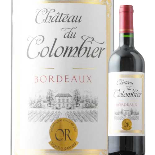 シャトー・デュ・コロンビエ 2020年 フランス ボルドー 赤ワイン フルボディ 750ml
