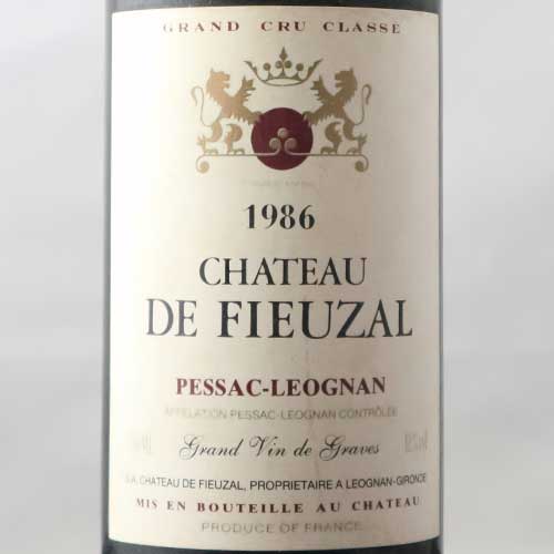 シャトー・ド・フューザル・ルージュ 1986年 フランス ボルドー 赤ワイン フルボディ 750ml