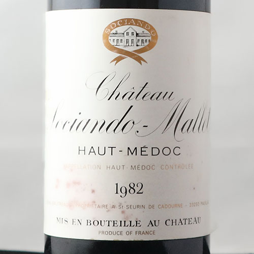 シャトー・ソシアンド・マレ 1982年 フランス ボルドー 赤ワイン フルボディ 750ml
