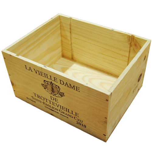 ワイン木箱（3本ｘ2段） グランヴァン（サイズ：約27×33×高28cm 