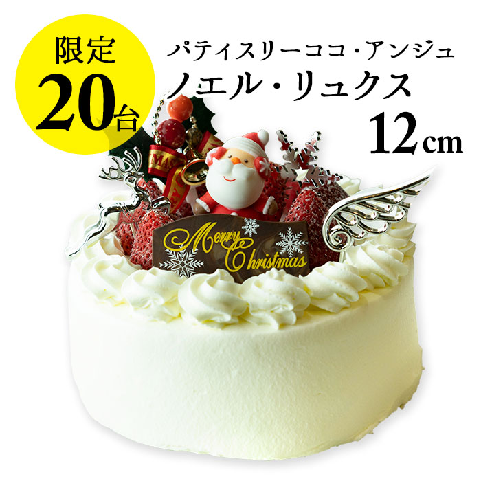 【六本木店頭受取のみ】手作りのクリスマスケーキ2024　ノエル・リュクス～special style仕立て～（4号 3～4名様サイズ）【ココアンジュ】