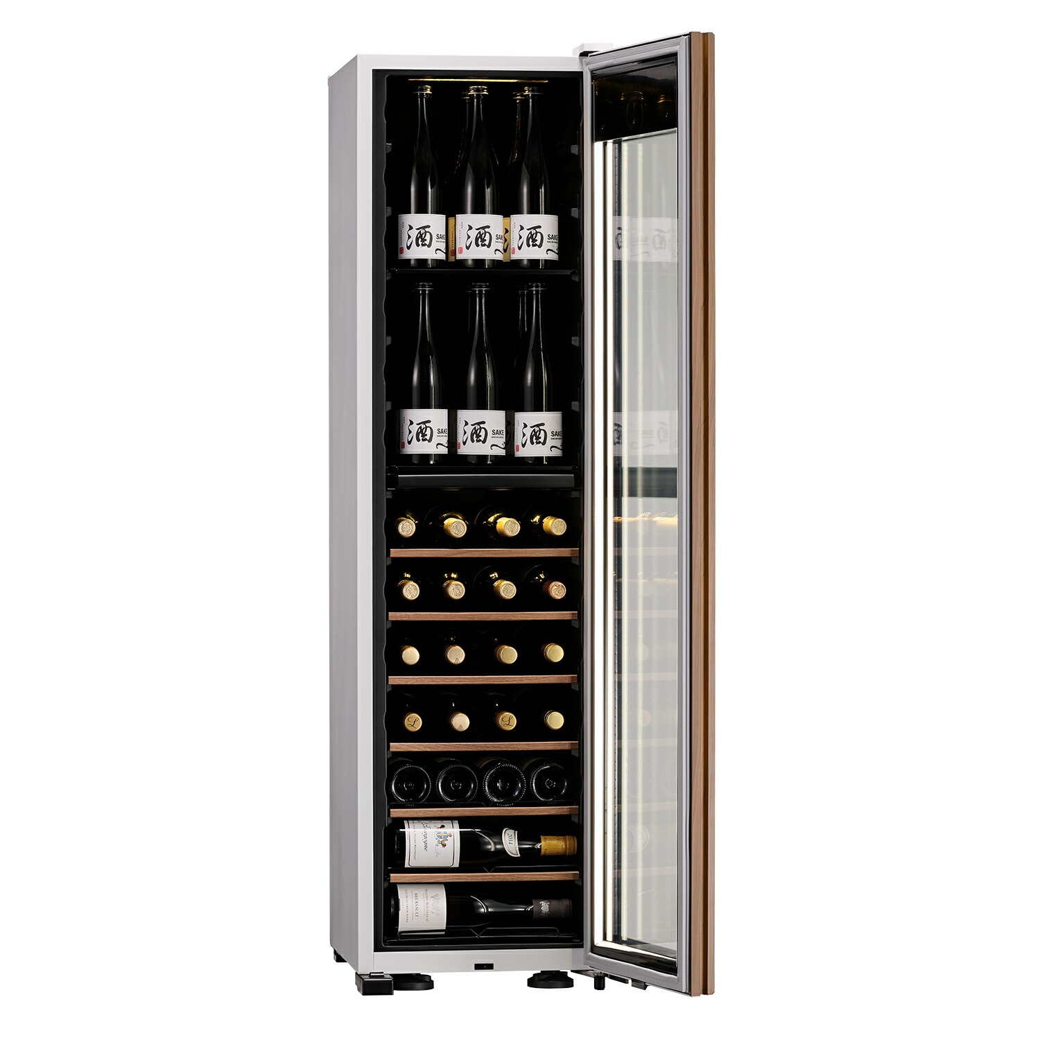 【対象セラーご注文者全員にワインプレゼント】ワインセラー 『さくら製作所 IoT対応 氷温M5 GX50DM525-RH-W（最大50本収納・右開き）』 送料無料 「1本でも送料無料」