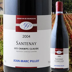 サントネ・レ・シャン・クロード ドメーヌ・ジャン・マルク・ピヨ 2004年 フランス ブルゴーニュ 赤ワイン フルボディ 750ml