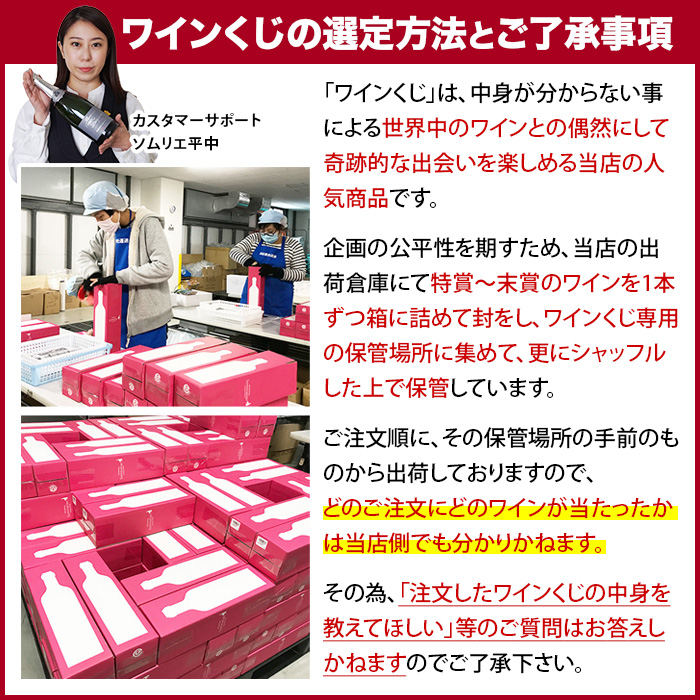 ★対象商品まとめ買いで5～10%OFF実施中★【WEB限定】数量・期間限定で復活！利益大還元ワインくじ （赤・白・泡・シャンパンミックス）送料別【ワインセット】【ワイン ギフト】