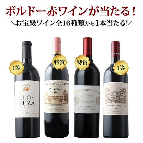 【WEB限定】数量・期間限定ボルドーワインくじ(赤ワイン)