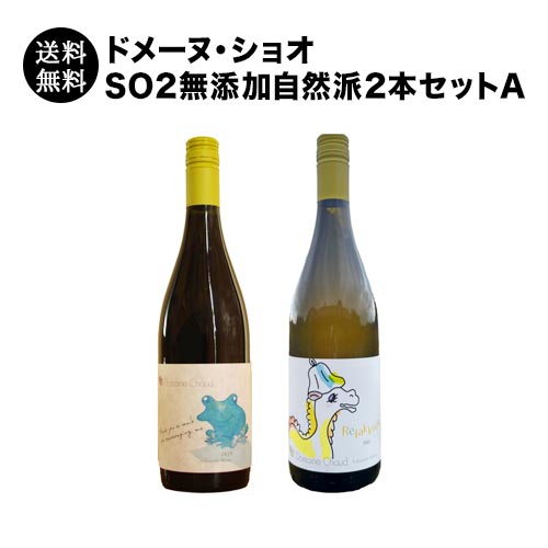 【WEB限定】「40セット限定」送料無料！ドメーヌ・ショオSO2無添加自然派2本セットA（赤ワイン、白ワイン）日本