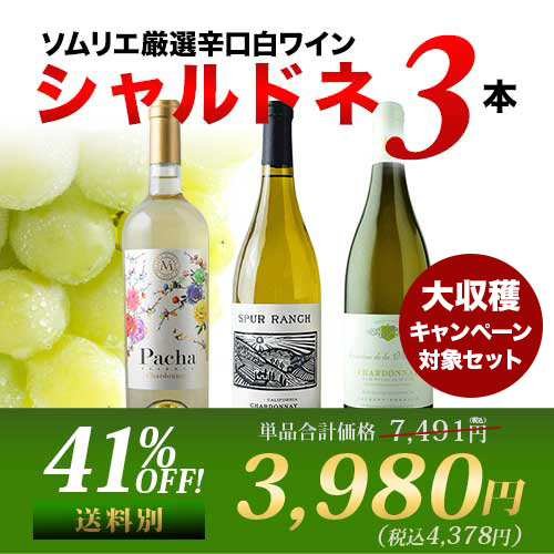 白ワイン代表品種・シャルドネ3本セット【第23弾】「7/31更新」
