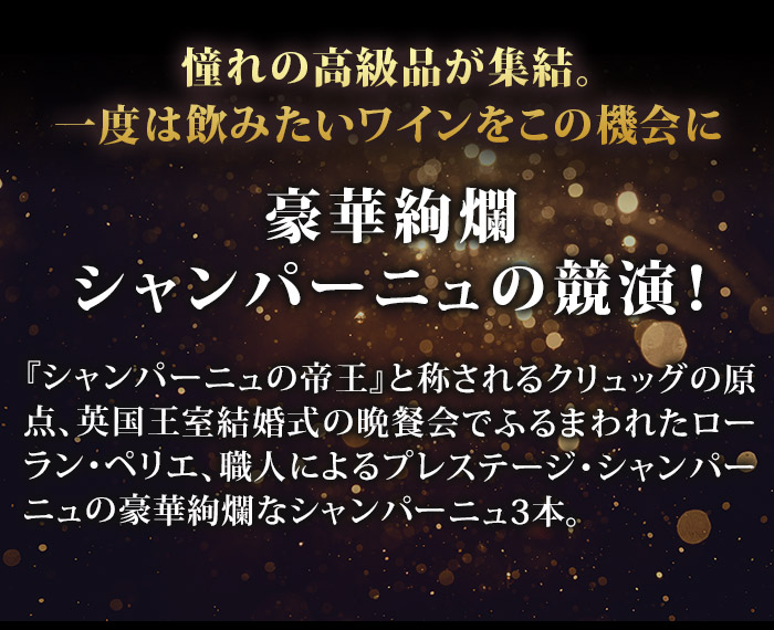 シャンパーニュの帝王入り プレミアムシャンパーニュセット  送料無料 ワインセット