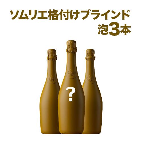 ソムリエ格付けブラインド 泡3本 ワインセット