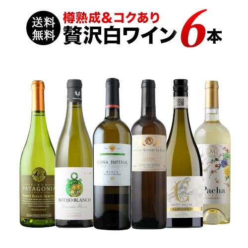 樽熟成＆コクあり白ワイン6本セット 送料無料 白ワインセット「4/13更新」