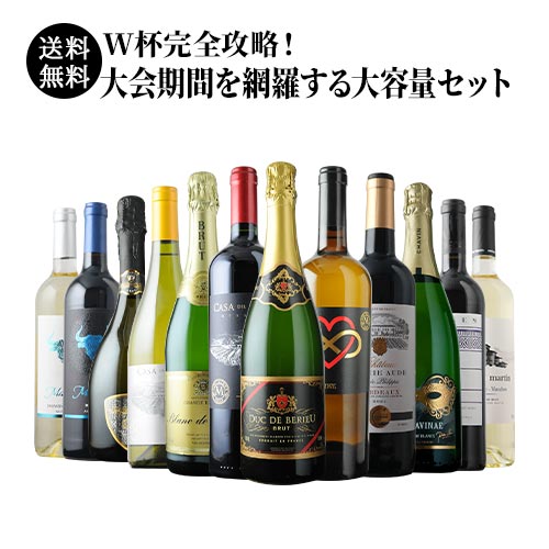W杯完全攻略！大会期間を網羅する大容量セット 赤4本＆白4本＆泡4本