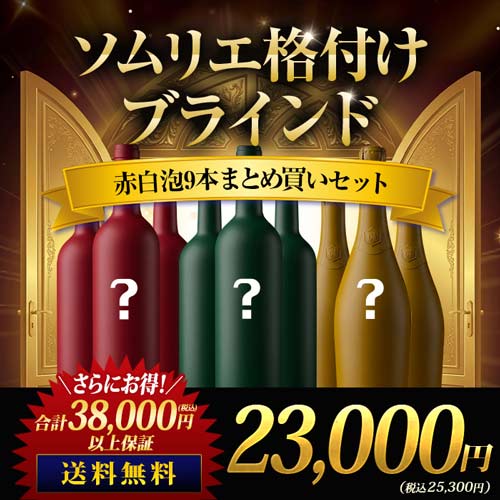 ソムリエ格付けブラインド 赤白泡9本まとめ買いセット ワインセット