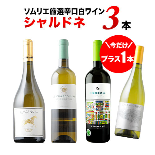今だけプラス1本!白ワイン代表品種・シャルドネ3本セット【第30弾】「6/3更新」