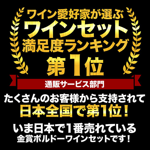 全部金賞ボルドーワイン6本セット 赤ワインセット「10/3更新」