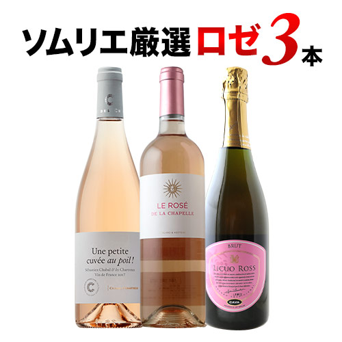 ソムリエ厳選ロゼワイン3本セット 第31弾 ロゼワインセット「3/3更新」