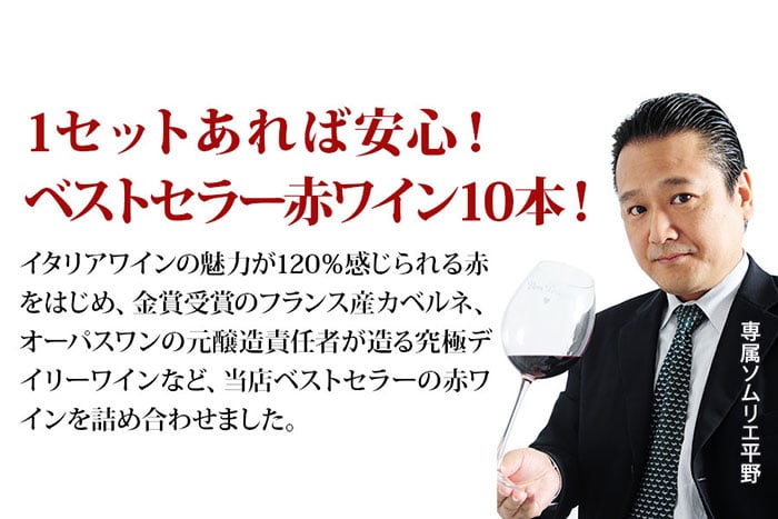 当店ベストセラー赤ワイン10本セット 送料無料 赤ワインセット「12/3更新」