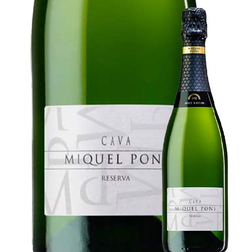 「アウトレット特価」ブリュット・ナチューレ・レゼルヴァ・エコロジック ミケル・ポンス 2021年 スペイン カタルーニャ州バルセロナ県 シャンパン&スパークリングワイン 辛口 750ml 【s2603】